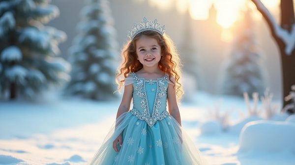 Découvrez la magie de la robe reine des neiges pour vos enfants
